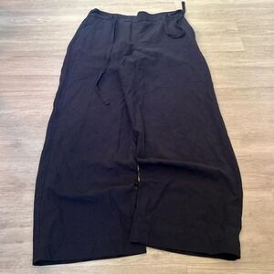 Black Wide Leg Baggy Grunge Dress Pants Perfect Fit 30x28 Y2K 2000s